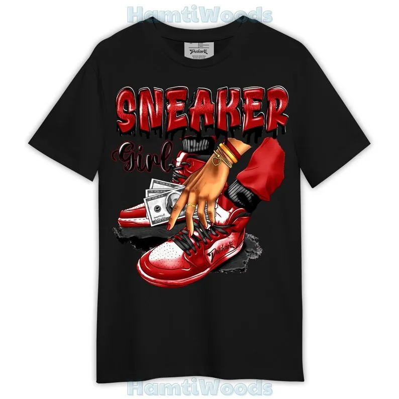 T-Shirt SNEAKER Girl Money Drip, 12 Red Taxi T-Shirt, To Match Sneaker Red Taxi 12s 2304 NCT