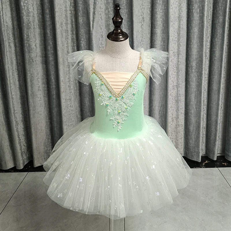 New Children Professional White Swan Lake Ballet Tutu Costume Girls  Cute Ballet Dress Ballet Dress Brithday Part Dress For Girl