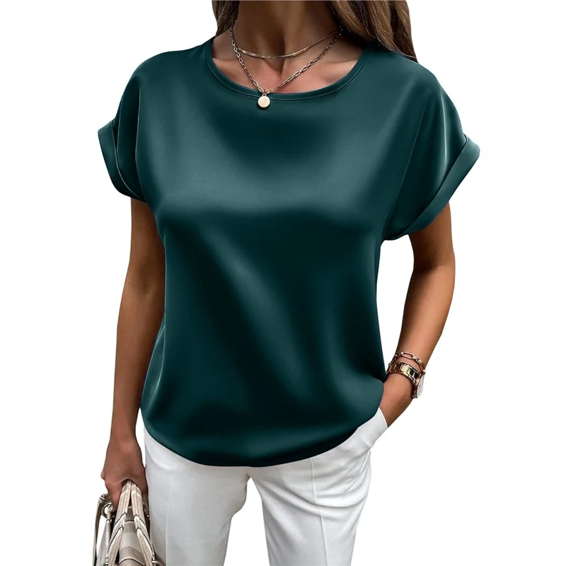 Women T-Shirt Elegant Round Neck Fashionable High Quality New Arrival Trendy Comfortable Premium Fashionable High Quality