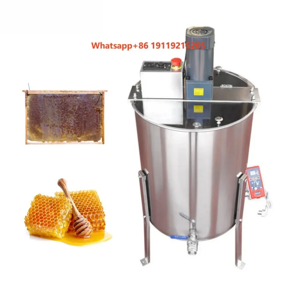 High Speed Honey Extract Machine Electric Motor Honey Extractor 8 Frames Food Grade 304SS Stainless Steel Extraction Machine