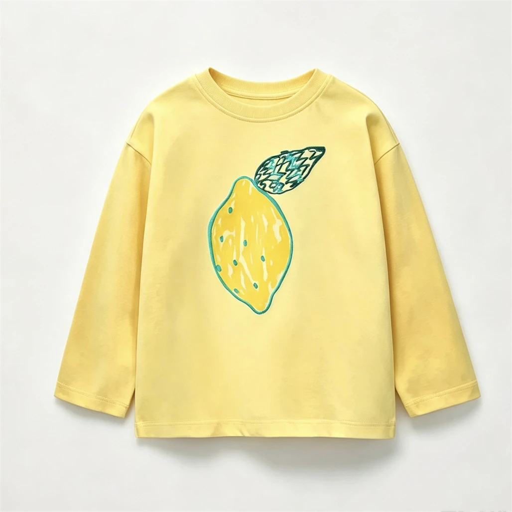 1-7Years Old Child TShirt Crewneck Base Shirt Fashion Casual Clothing Simple All-match Tees Toddler New Long-sleeved Pullovers