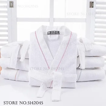 Cotton Waffle Couple Robe 2 100% Cotton Couple Robe Waffle Bathrobe Gown Kimono Yukata Home Clothes Casual Women Sleepwar Nightwear Spring Summer Loungewear 2