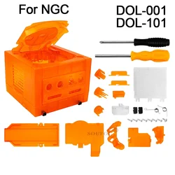 Transparent Purple Orange NGC Replacement Shell Protective Case GC Game Box for Gamecube DOL-001 and DOL-101 Game Console