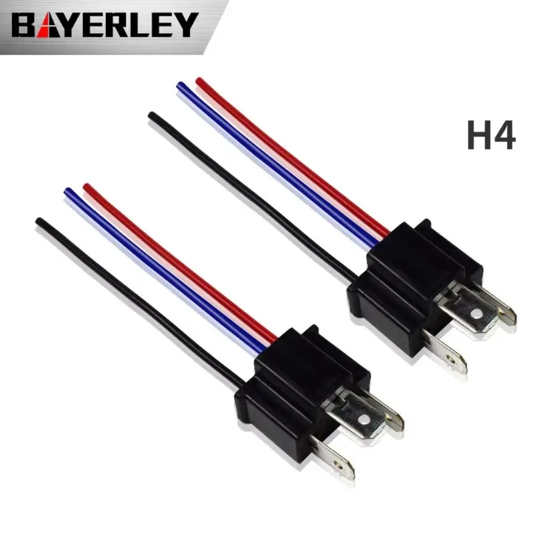 Car Socket Wire Led Hid H4/9003/HB2 Hi/Lo Waterproof Hermaphrodite Connector Plug with Wire Connector WithWireH4 Wiring Harness