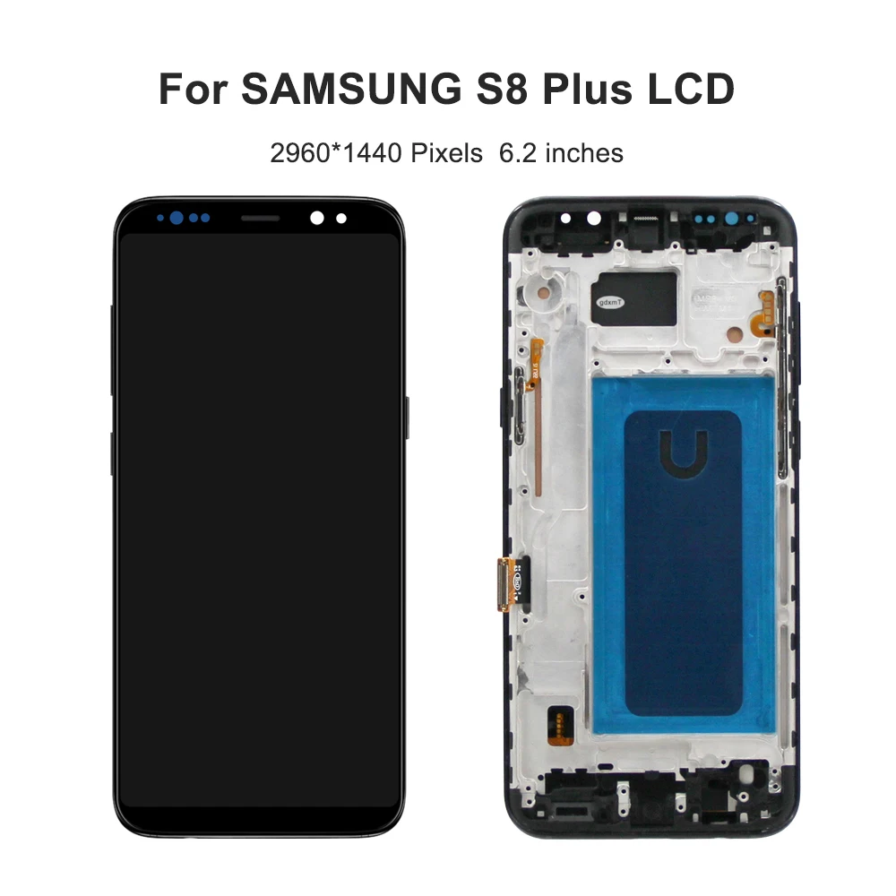 Testowany S8 Plus dla Samsung dla S8 + G955W G955A G955 G955N G955F wyświetlacz LCD ekran dotykowy Digitizer zamiennik