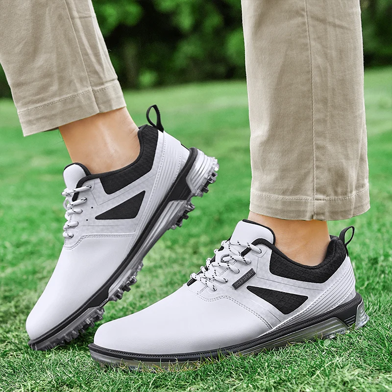 Classic Leisure Golf Shoes Men Professional Waterproof Golfer Footwears Walking Sneakers Comfortable Non-Slip Golf Luxury Shoes