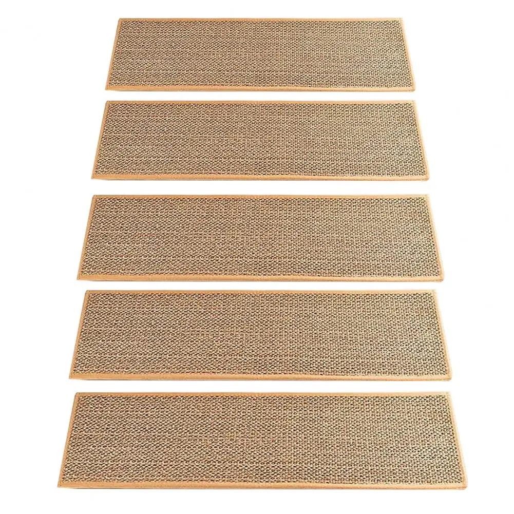 Stair Mat for Wood Stairs Non-slip Stair Mat Set with Strong Adhesion Protects Stairs from Damage Washable