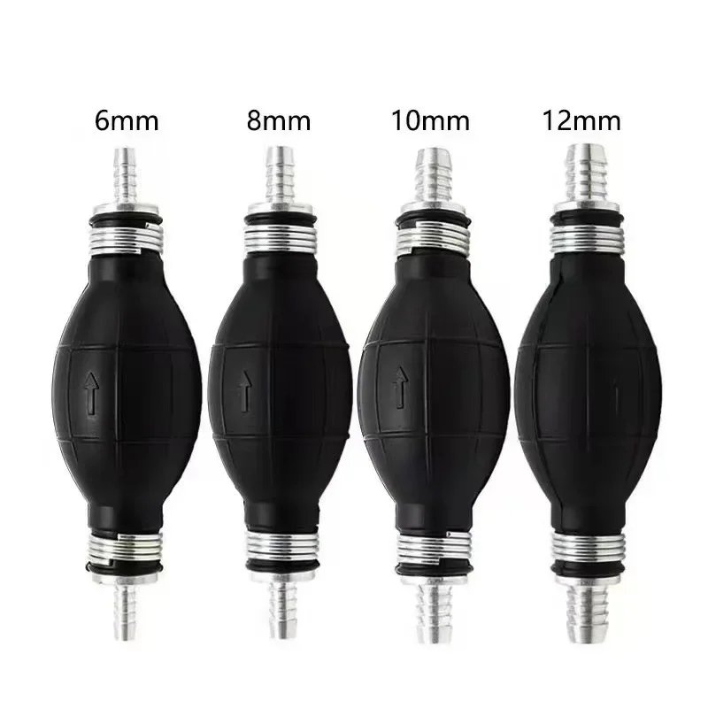 6/8//10/12mm Manual Fuel Pump Hand Primer Bulb Petrol Diesel Liquid Transfer Pump for Car Boat Marine Outboard