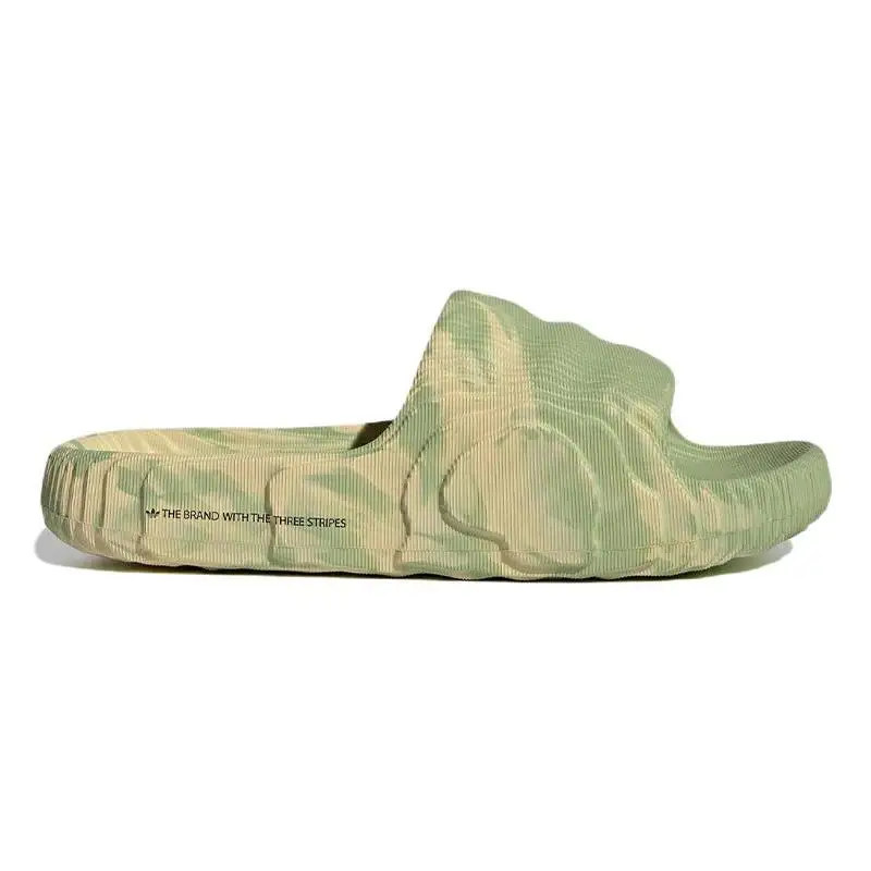 Adidas Adilette 22 Slides 'Magic Lime Desert Sand' Sneakers shoes GY1597