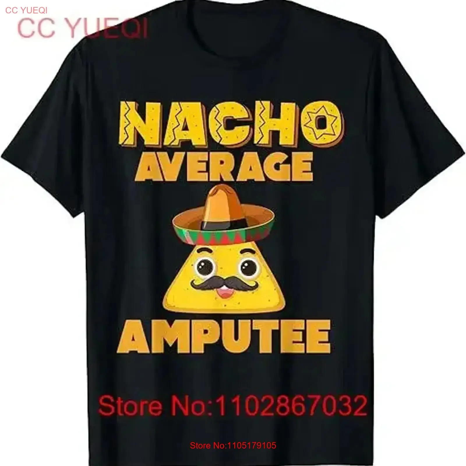 تي شيرت Nacho متوسط Amputee صناعي للساق تي شيرت عتيق مغسول مريح كاجوال عتيق قليلاً مغسول