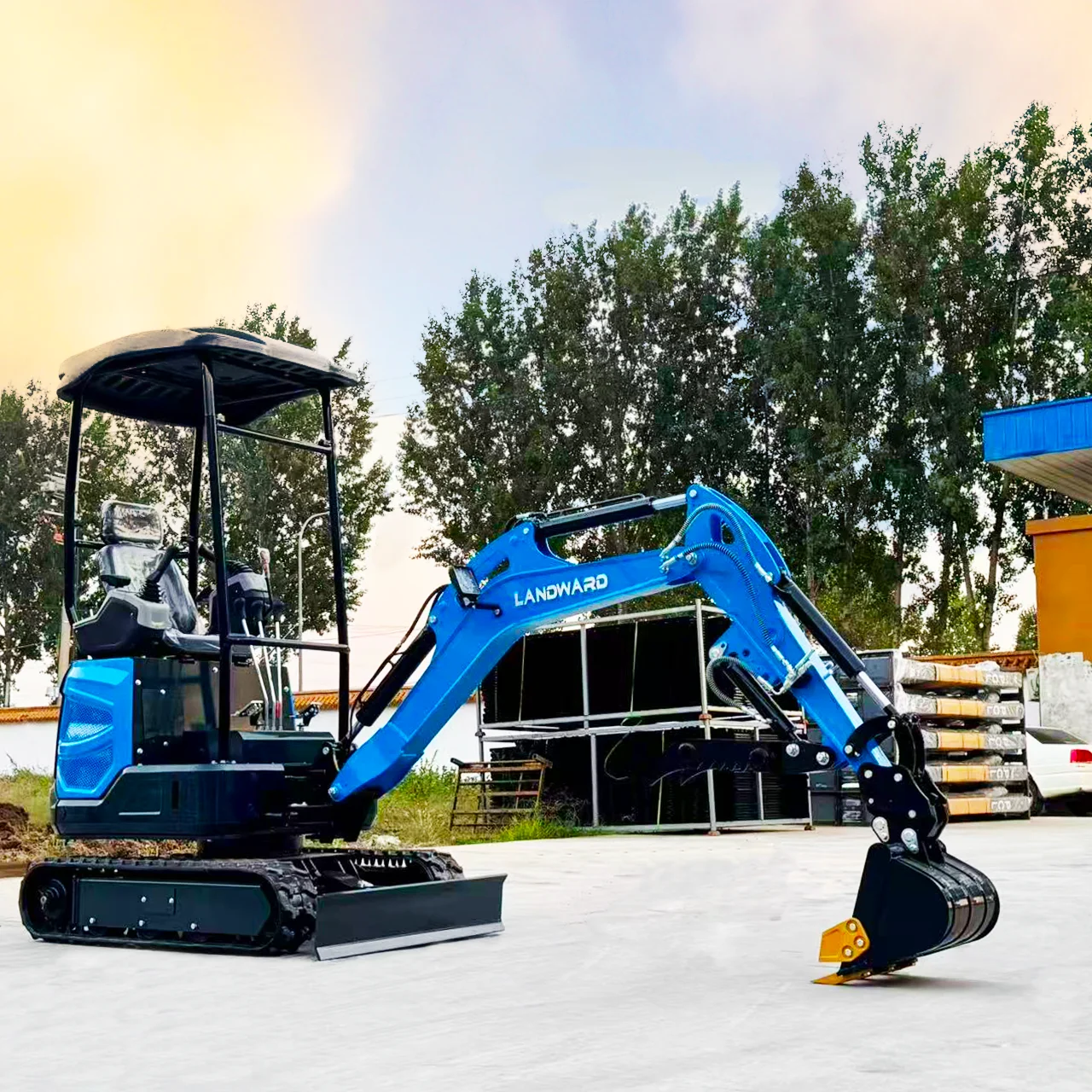 

China Small Excavator 1.8 Ton Agricultural High Quality Bagger Kubota Engine Household Crawler Mini Digger EPA Euro 5 Customized