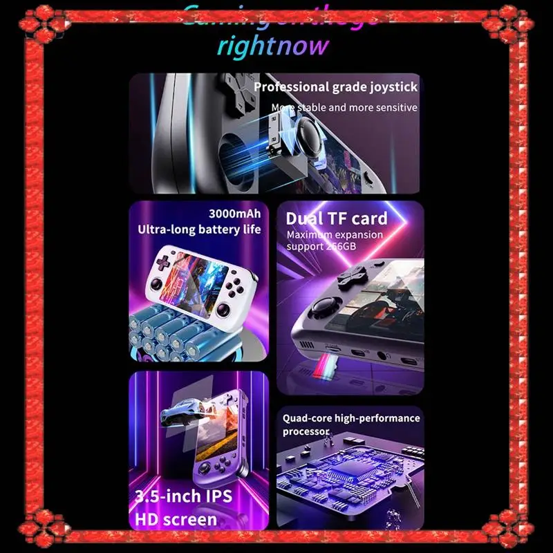 تسليم 24 ساعة H36S 3.5 بوصة جيب وحدة تحكم بجهاز لعب محمول 64G لمحاكيات ألعاب الفيديو المحمولة PSP/PS1/GBA/SNES/NES #3