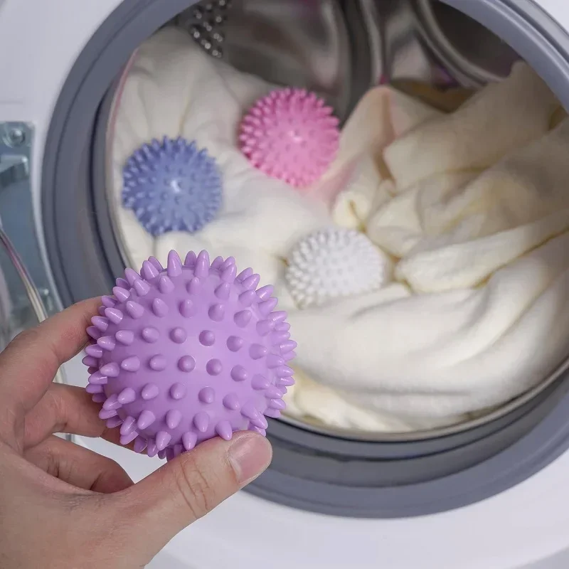 2PC  PVC Dryer Ball Reusable Laundry Ball Washing Machine Drying Fabric Softener Ball for Home Clothe Cleaning Tool Accessrices