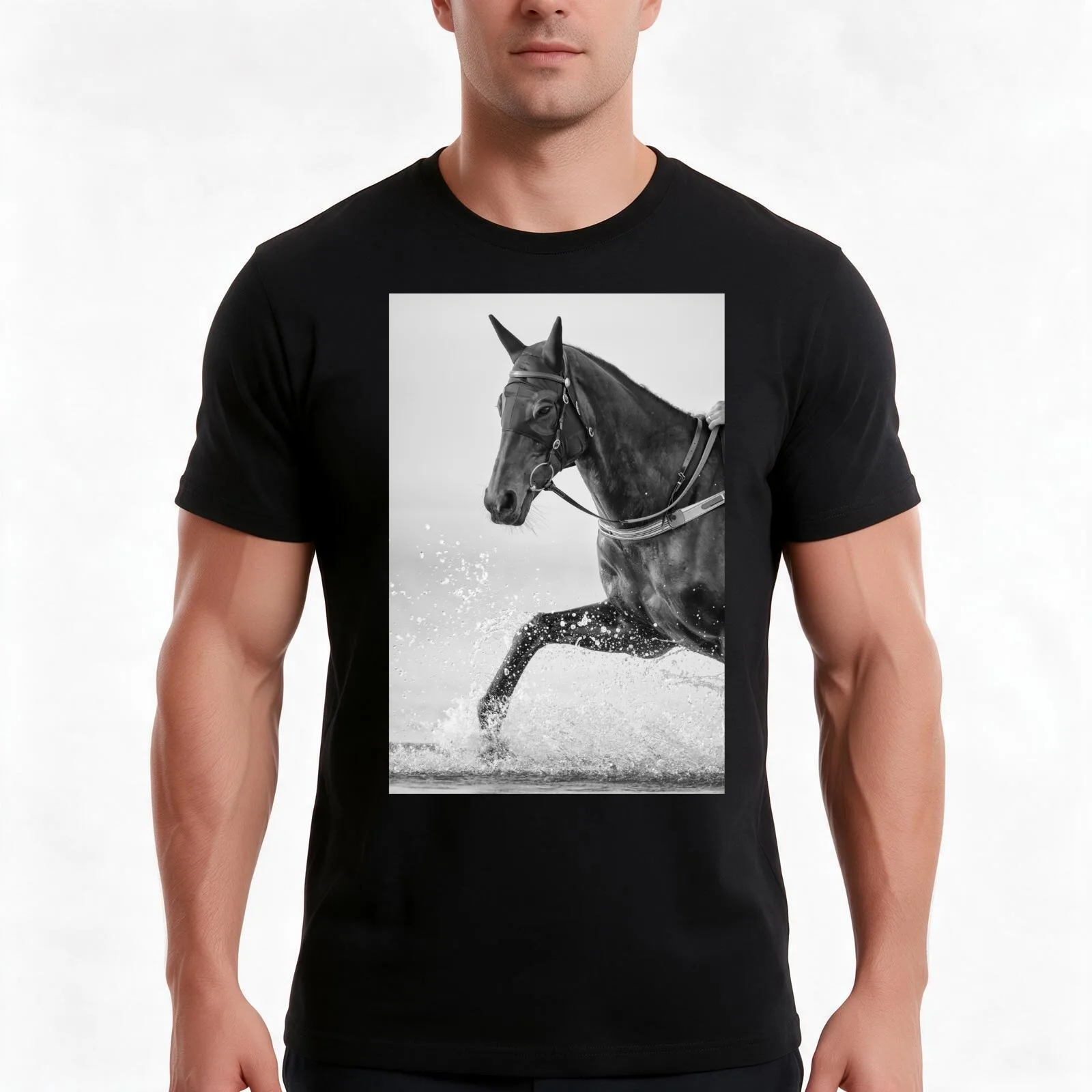 Winx - Racehorse - Splash T-Shirt, Summer Casual Cotton Tee, Oversized Streetwear Tops, Vintage Graphic Print, Unisex Men Women