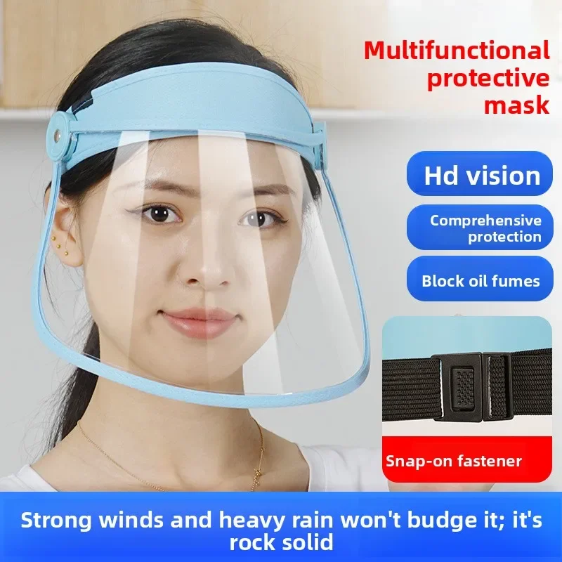 Kitchen Kitchen Anti Oil Fume Mask Windproof Face Shield Transparent Empty Top Cap for Outdoor Cooking Men Women Chef Hat - Aliexpress Deal