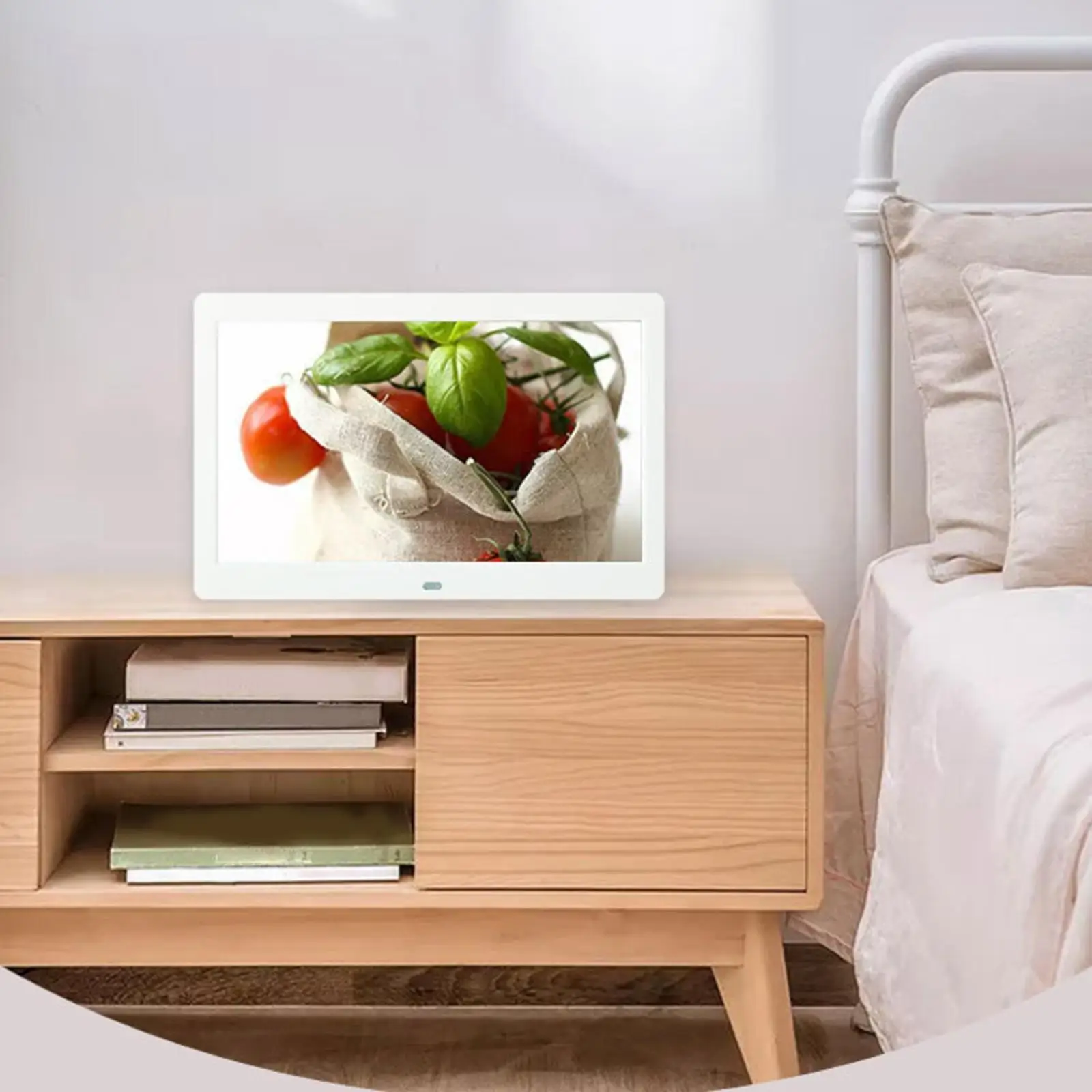 Funciones múltiples del enchufe estándar de la UE del marco de fotos digital electrónico de 10 pulgadas