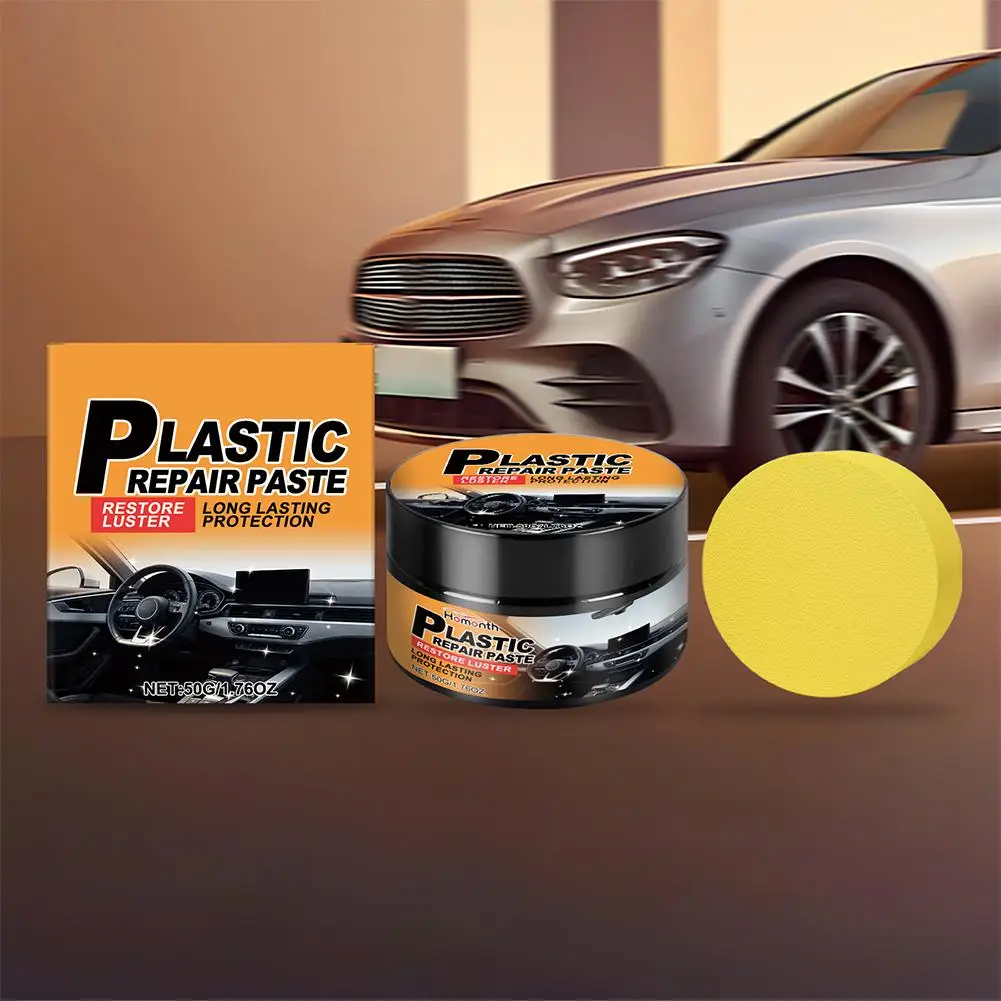 Car Dashboard Repair Paste To Remove Scratches Restore Gloss For Auto Interiors Car Plastic Repair Paste Long-Lasting Protection