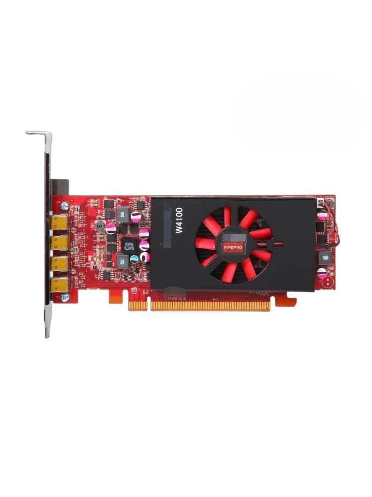 For AMD FIREPRO W4100 2GB graphics professional graphics card 4 MINI DP multi-screen 4-screen splicing integration 4K