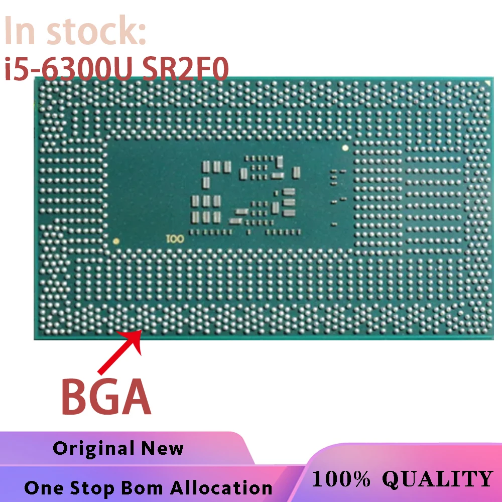 

100% New i5-6300U SR2F0 i5 6300U BGA Chipset