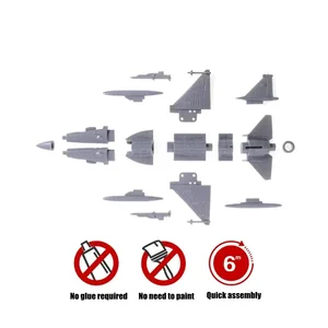 Plastik-Mini-Flugzeugmontagespielzeug, Militärschmuck Kämpfer, 1: 144 Skala, 8 Styles, AV-8A F-5E F15 F A-18 UH1H MI8 SU25 J16 8 Hauptverkäufe von Miniaturen - №4