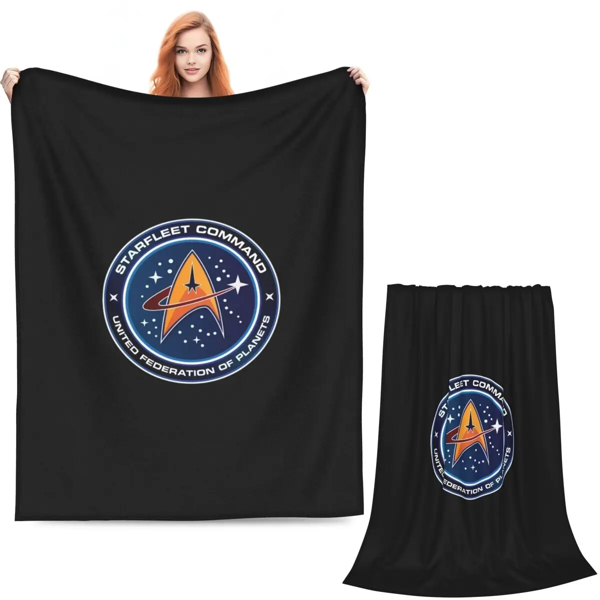Star Treks Science Fiction TV Series Blankets Soft Warm Flannel Throw Blanket Bedspread for Living room Picnic Travel Home Sofa