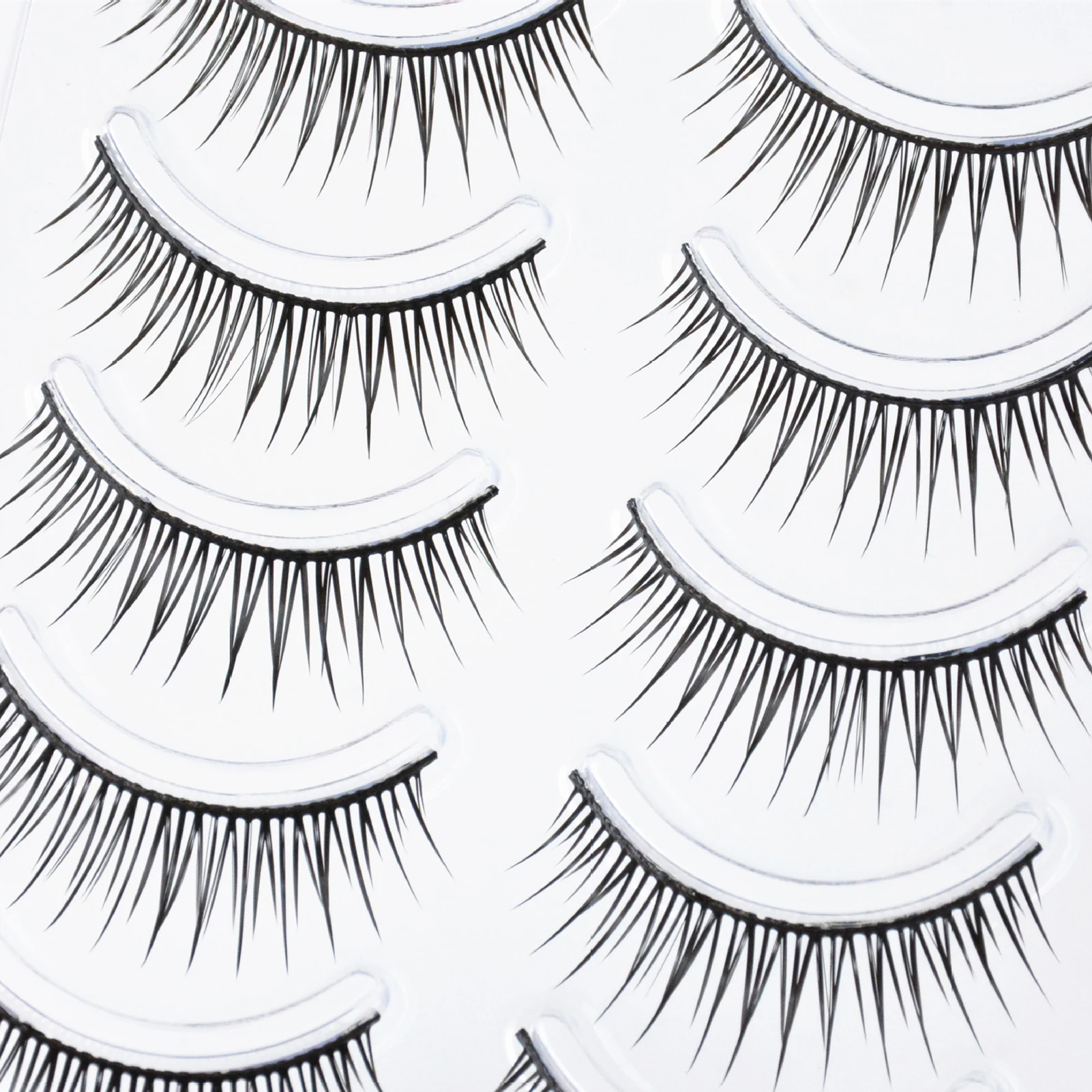 Estilo coreano cílios tira completa cílios postiços naturais grossos clusters extensão de chicote para mulheres maquiagem profissional