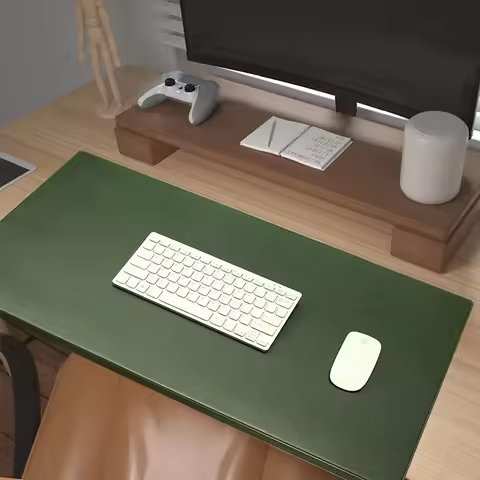mat guard Folding Desk Laptop mousepad Gaming Office Big Wrist desk Computer Pad Guard Elbow Mouse PU Pad Mat Leather Tekken Gta