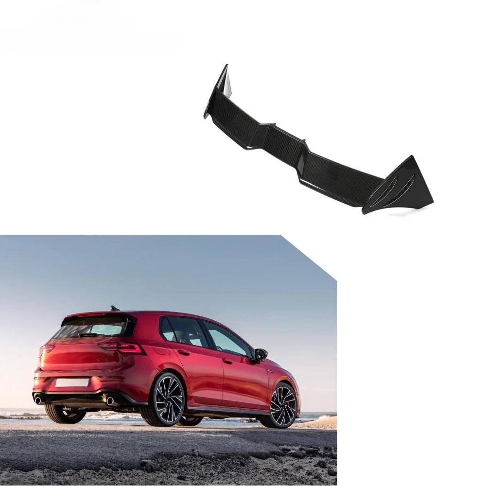 

MK8 Carbon Fiber Rear Roof Wing Spoiler for VW Volkswagen Golf8 MK8 GTI R-line 2021-2022