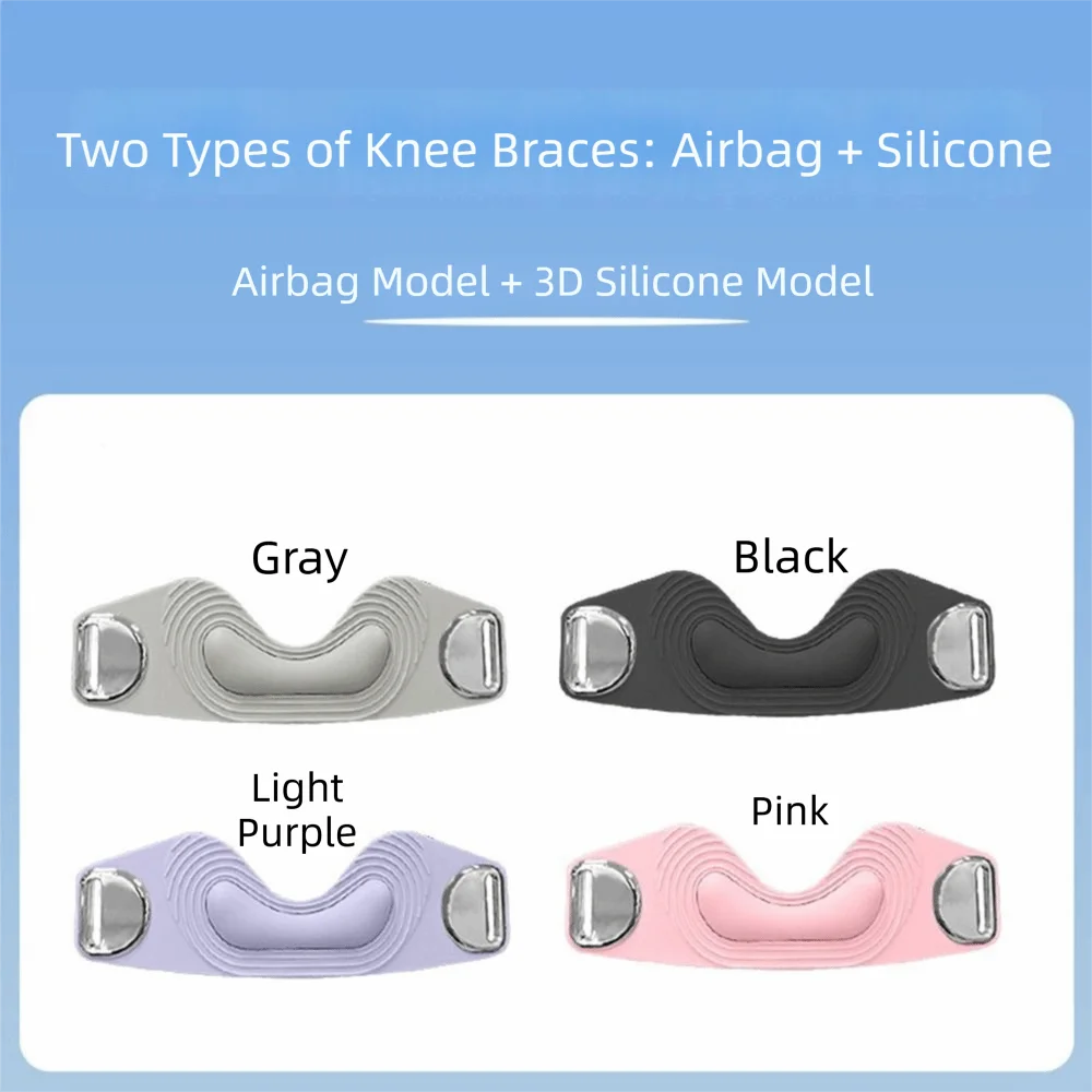 Silicone Knee Brace Breathable Non Slip Patella Knee Strap Absorbing Prevent Air Cushion Patella Stabilizer