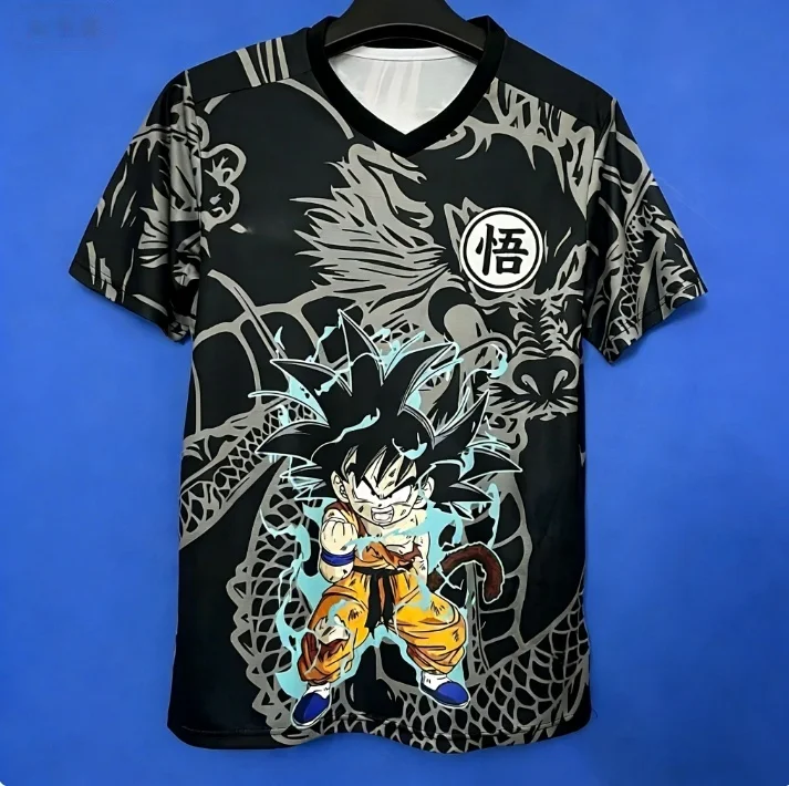 Summer 2026 Dragon Ball Monkey King Theme Sports Style 3D Printing Breathable Quick Drying T-shirt Men and Women Parents Top