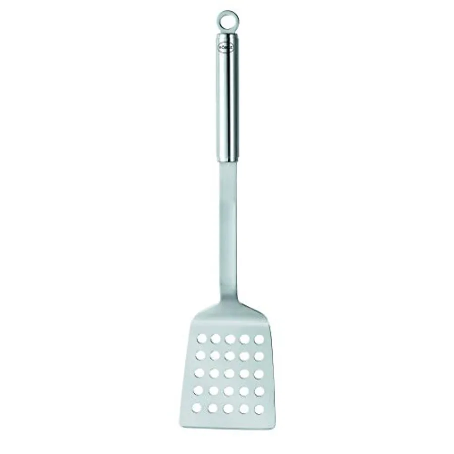 

Stainless Steel Perforated Barbeque Spatula, Matte Handle, 18-inch