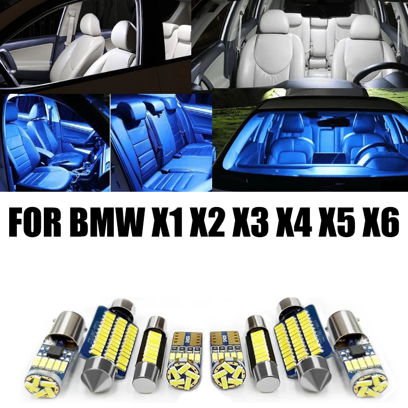 

For BMW X1 E84 F48 X2 F39 X3 E83 F25 X4 F26 X5 E53 E70 F15 F85 X6 E71 E72 Car Accessories Canbus Interior Lights LED