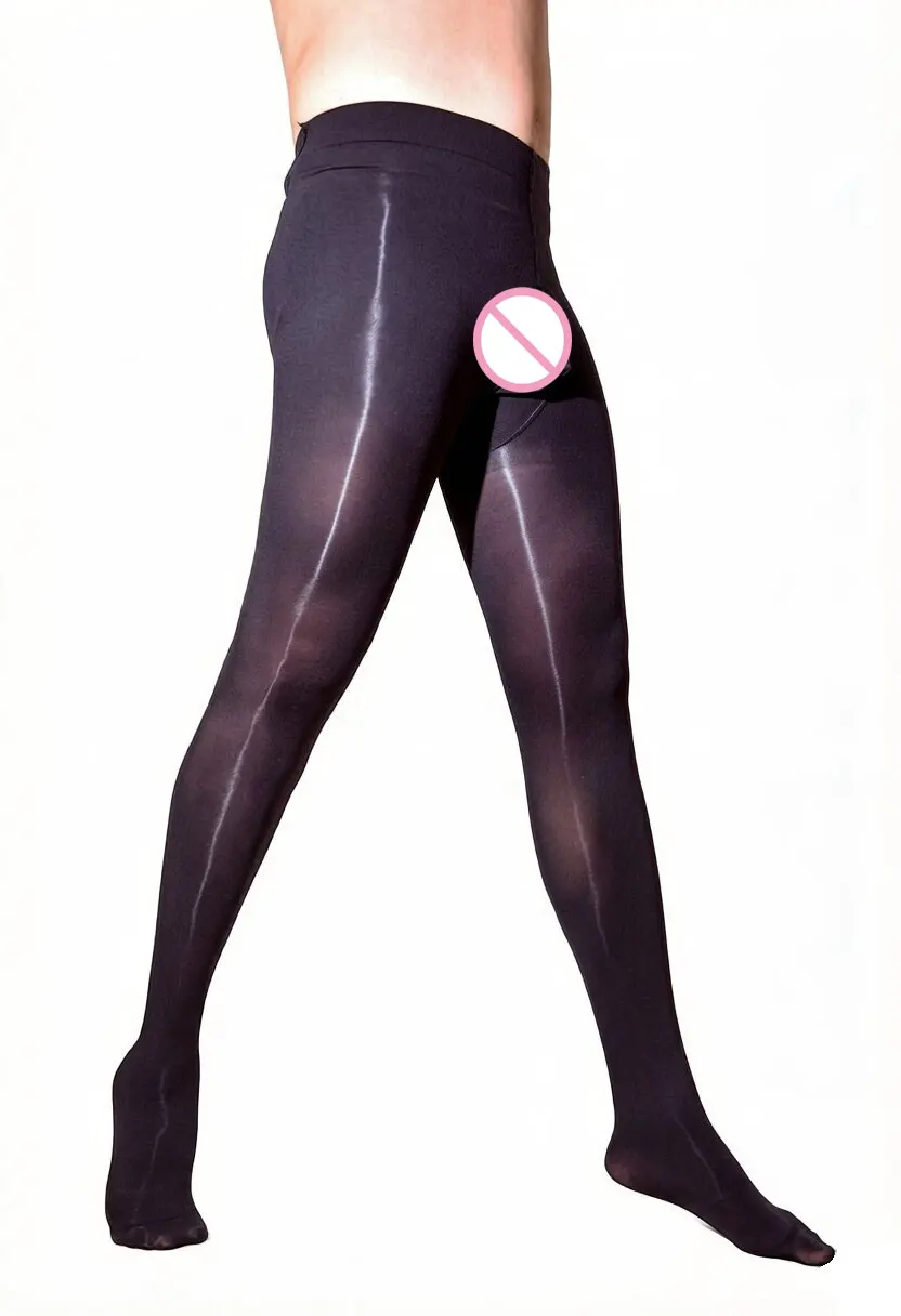 120D Leggings Warm Pantyhose Man's Breathable high elastic Tights Anti Friction U Convex Pouch Sexy silky smooth Stockings