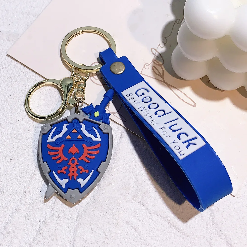 The Legend of Zelda Modelo Keychain, Hylian Escudo, Link, Sheikah, Keyholder Jogo para Mochila, Pingente Decoração Ornamento Moda