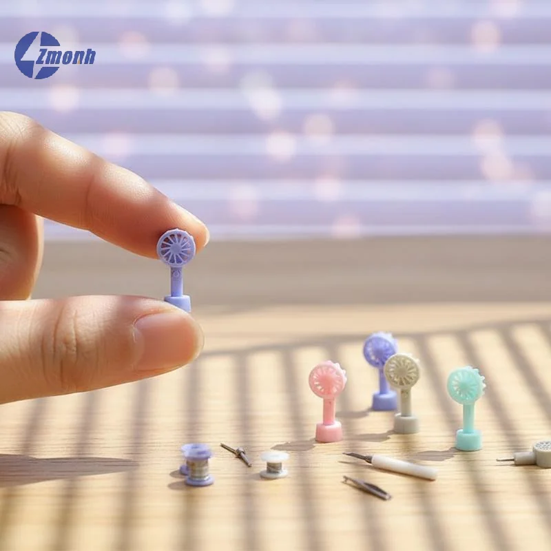 New！Mini Handheld Fan Model Dollhouse Furniture Decoration Dolls House Living Scene Decor Accessories 1/12 Dollhouse Simulation