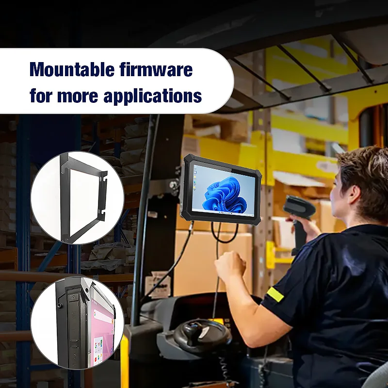 MS10.1 بوصة صناعية متينة Inter N100 3.4Ghz 4G/NFC/ماسح الباركود/قارئ RFID Win 11 Pro Windows Tablet مع منفذ HD-MI LAN