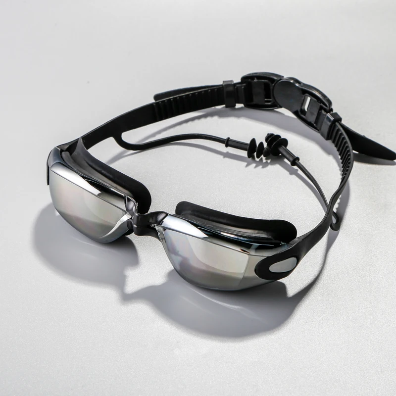 Lunettes de natation pour myopie, bouchon d'oreille pour adultes, lunettes de piscine professionnelles, Anti-buée, optique, étanche, vente en gros, 2025