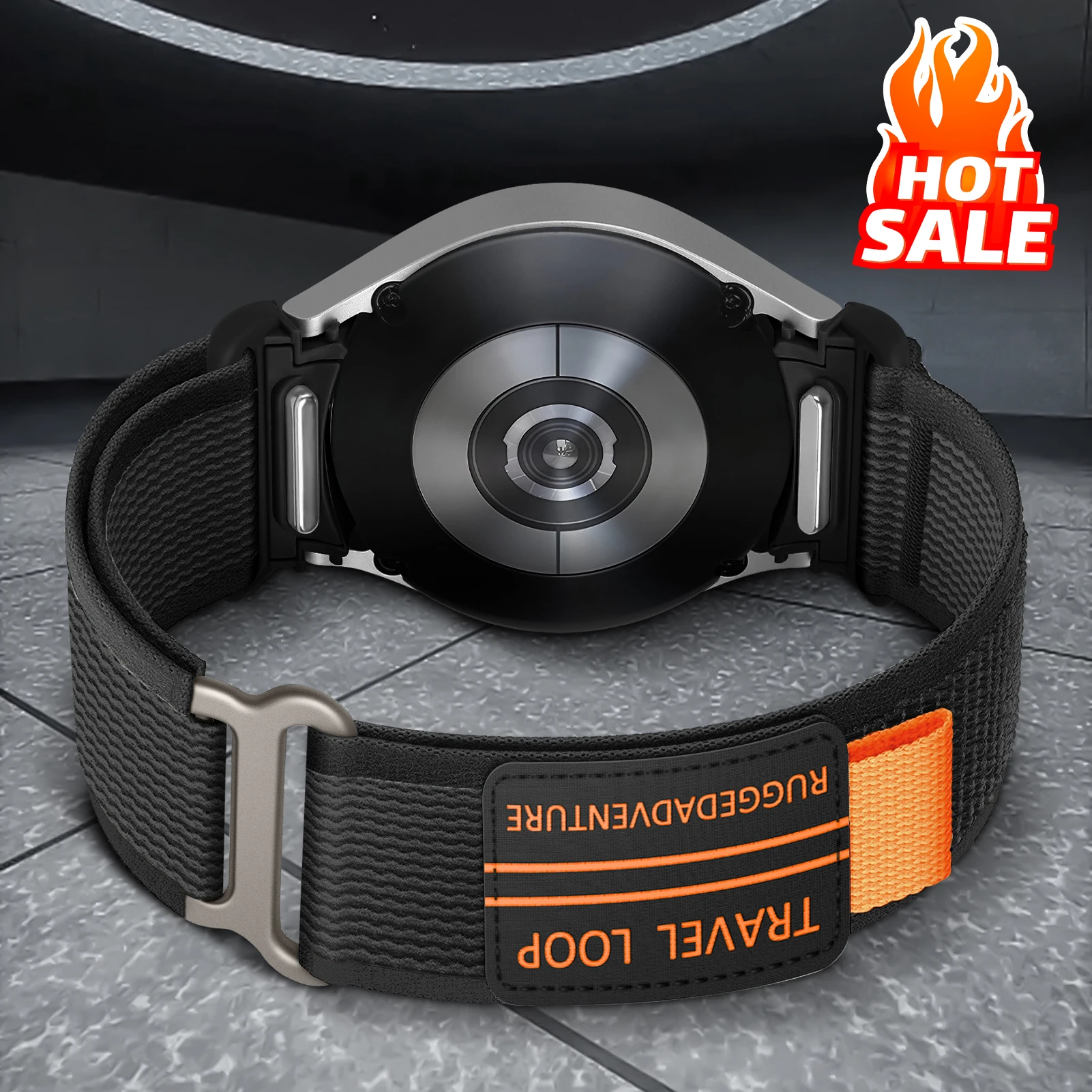 

No Gaps Band for Samsung Galaxy watch 7 6 4 5 FE 40mm 44mm/5 Pro 45mm Trail Loop bracelet Galaxy Watch 6 Classic 47mm 43mm Strap