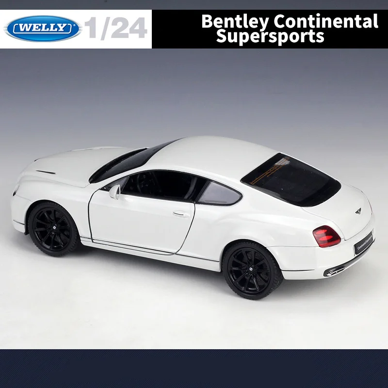 WELLY 1:24 Bentley Continental Supersports GT Coupe Alloy Luxy Car Model Diecasts Metal Vehicles Car Model Simulation Kids Gifts