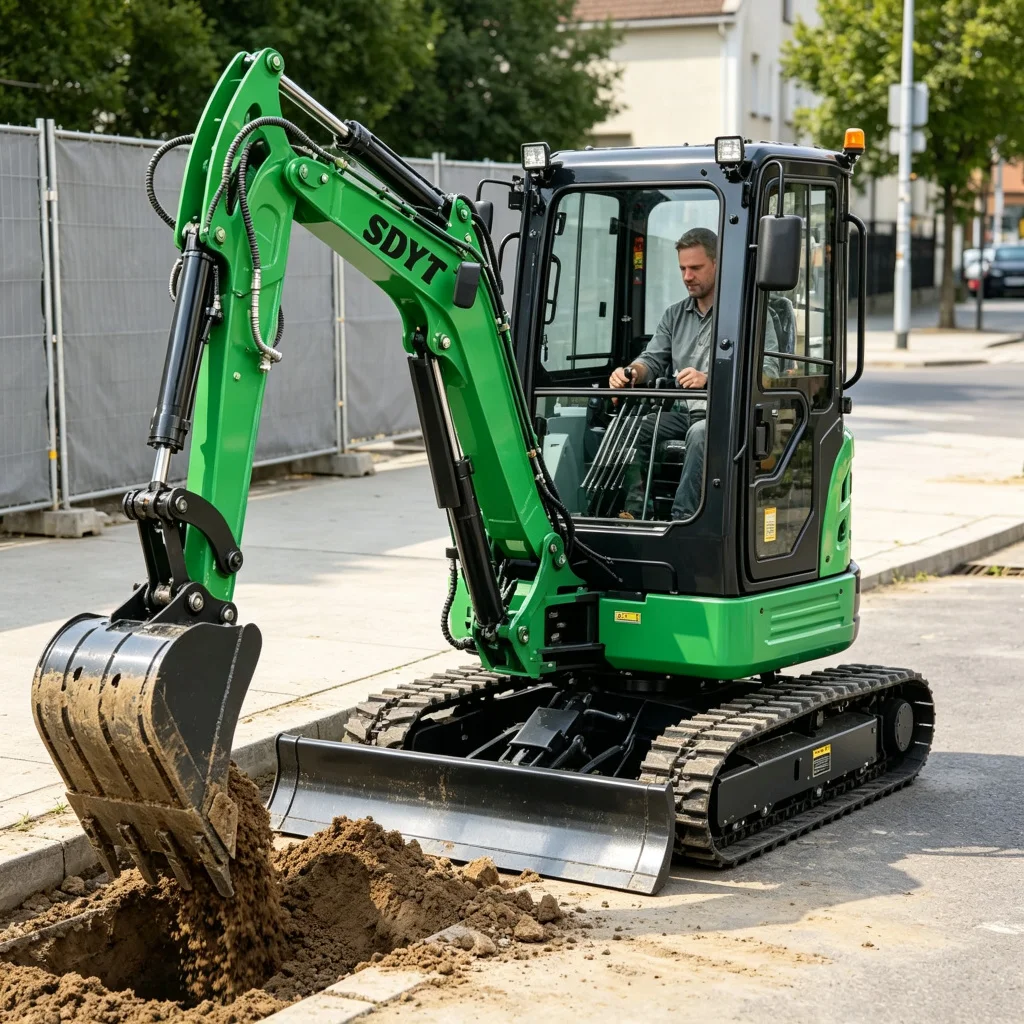 Reliable Diesel Mini Excavator Customized Bucket Configuration Compact Crawler Digger For Garden And Farm Construction