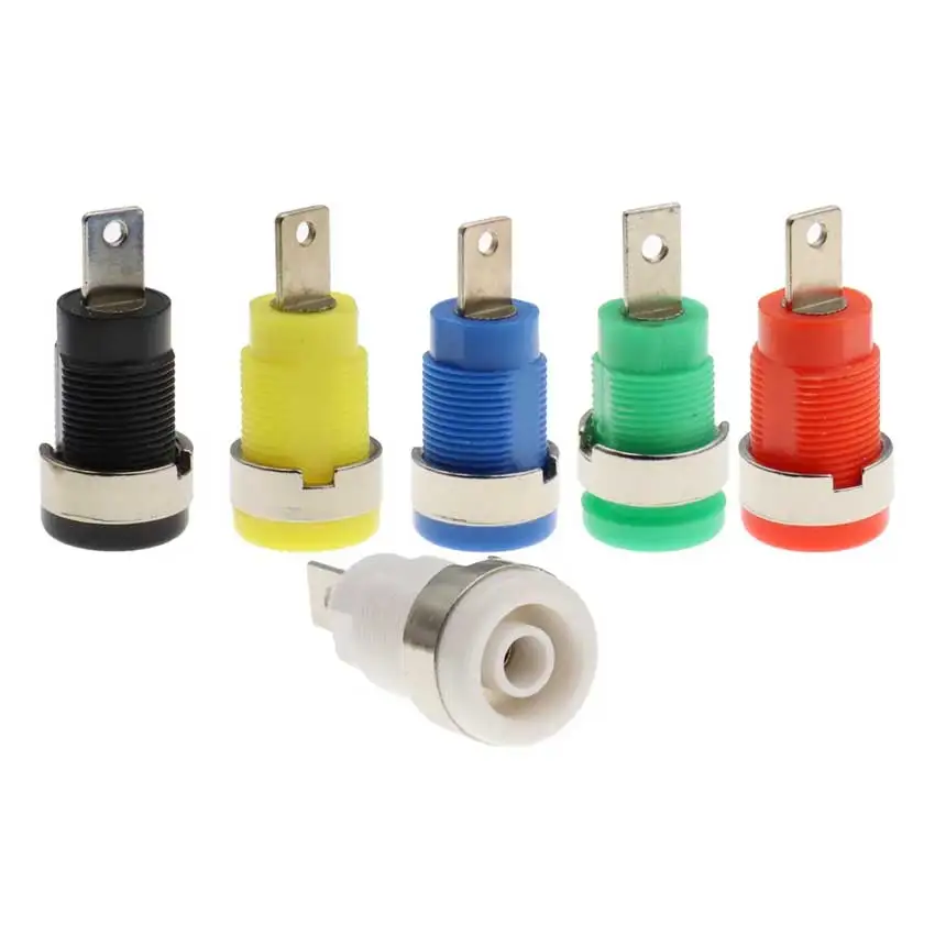 cltgxdd 1pc 4MM Binding Post Multimeter Instrument Banana Socket High-voltage Sheathed Terminal Test Probe Connector