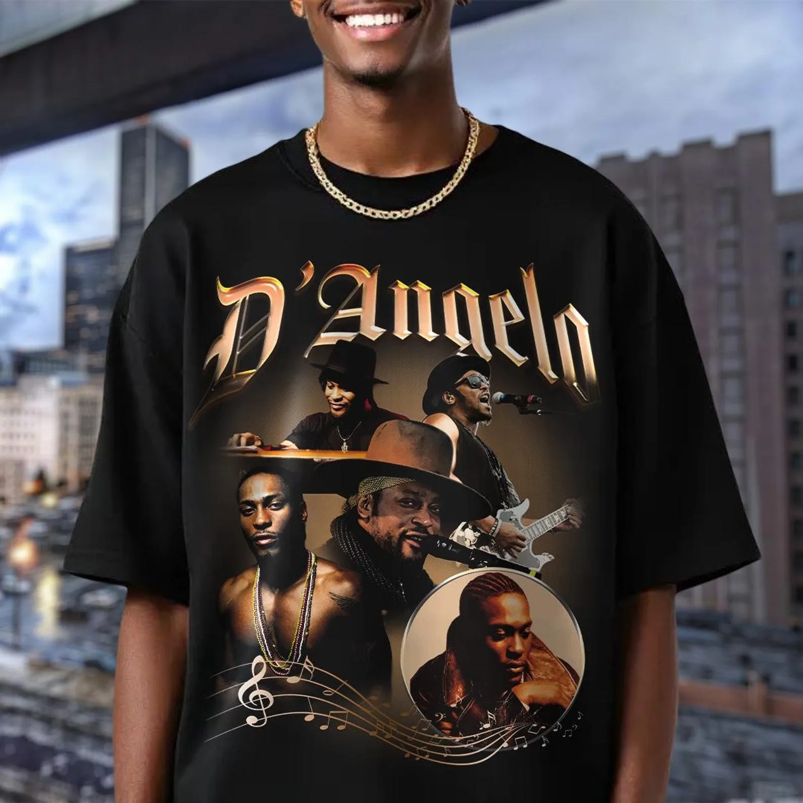 RIP 1974-2025 D'angelo Shirt, Cotton Vntg Rap Tee, 90s R&B 2000's music,Neo Soul, Music T-Shirt, D'angelo Memories T Shirt