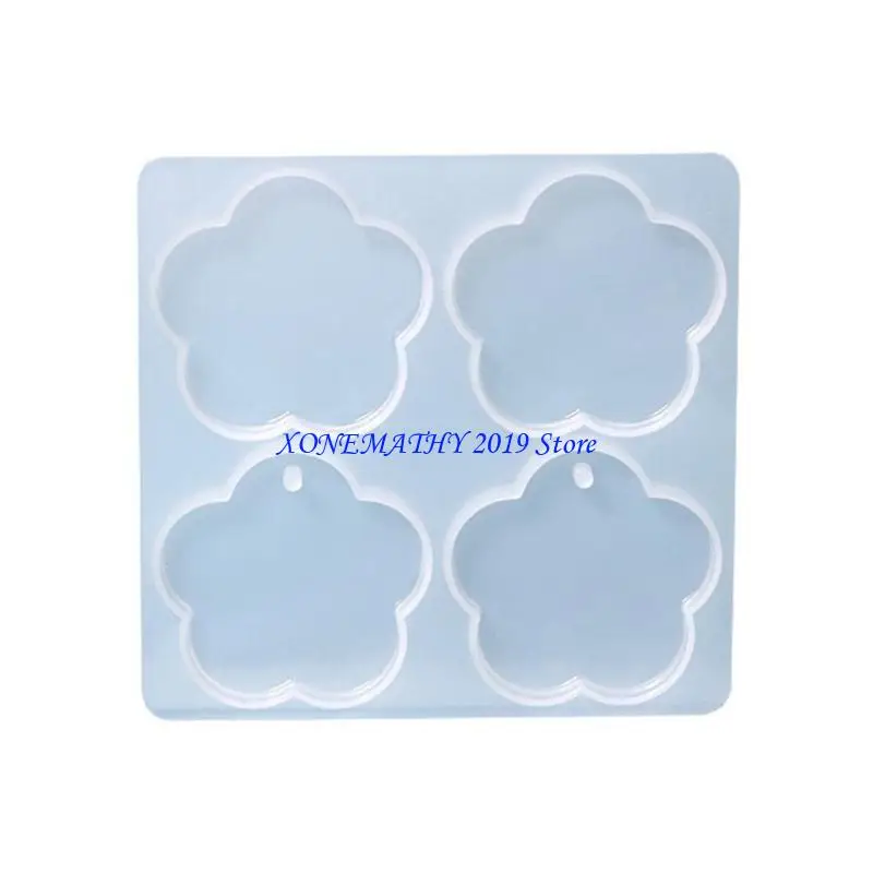 

F42F Hair Clip Silicone Resin Molds Resin Keychain Mold for DIY Crafts Jewelry Making