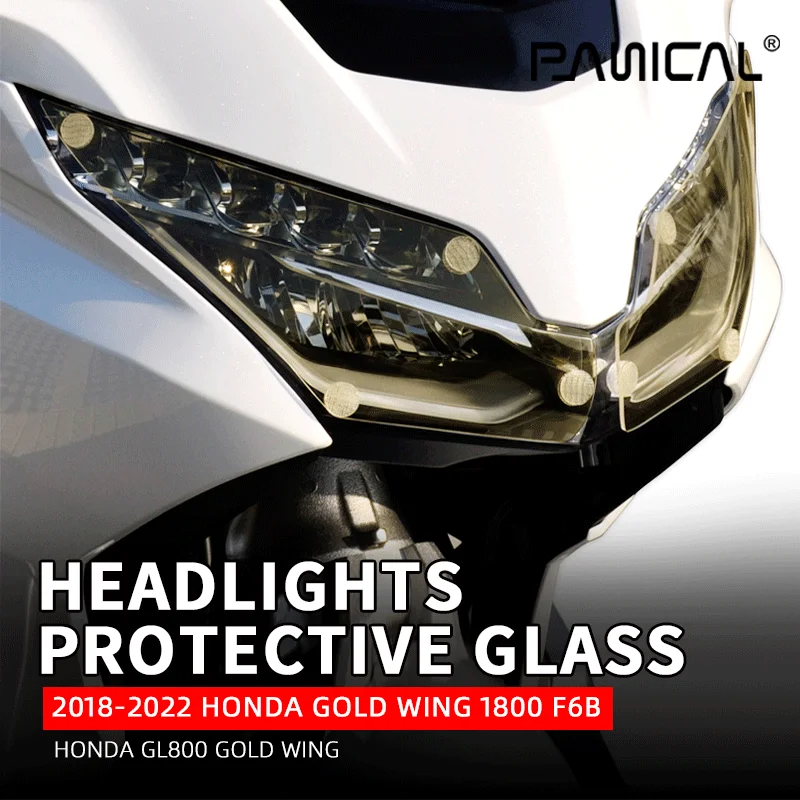 Panical Frontscheinwerfer-Schutzglas Orange Hellgrau Blau Transparent Für Honda Goldwing GL1800 GL180B F6B 2018-2026 – Detail 6