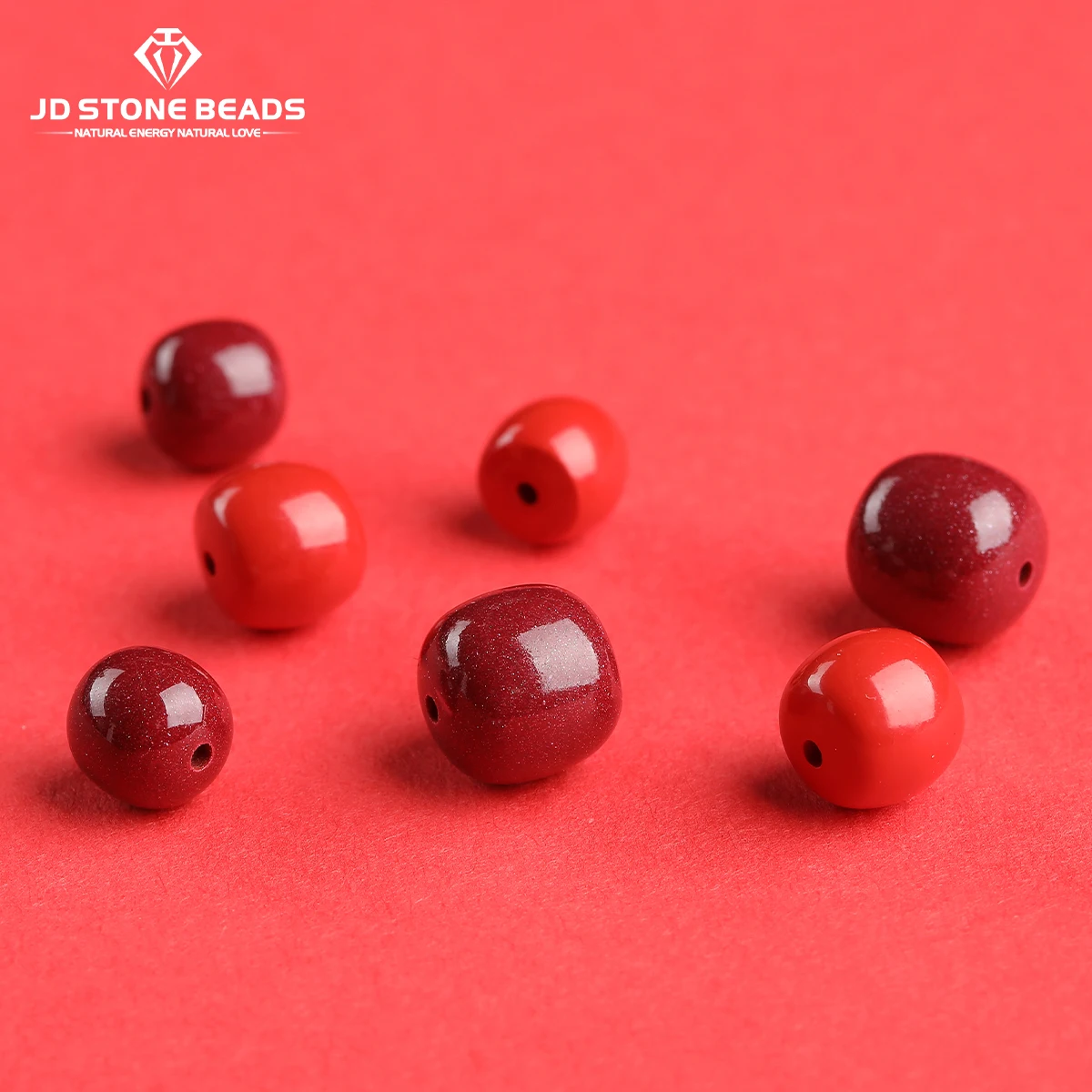 

10 Pcs/lot High Content Purple-Gold Cinnabar Sand Old-Cut Beads Loose Spacer For Jewelry Making DIY Bracelet Necklace Accessory