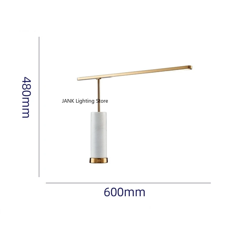 

Postmodern New Chinese Light Luxury Marble LED Light Living Room Study Room Model Room Personalized Creative Bedroom Bedlight