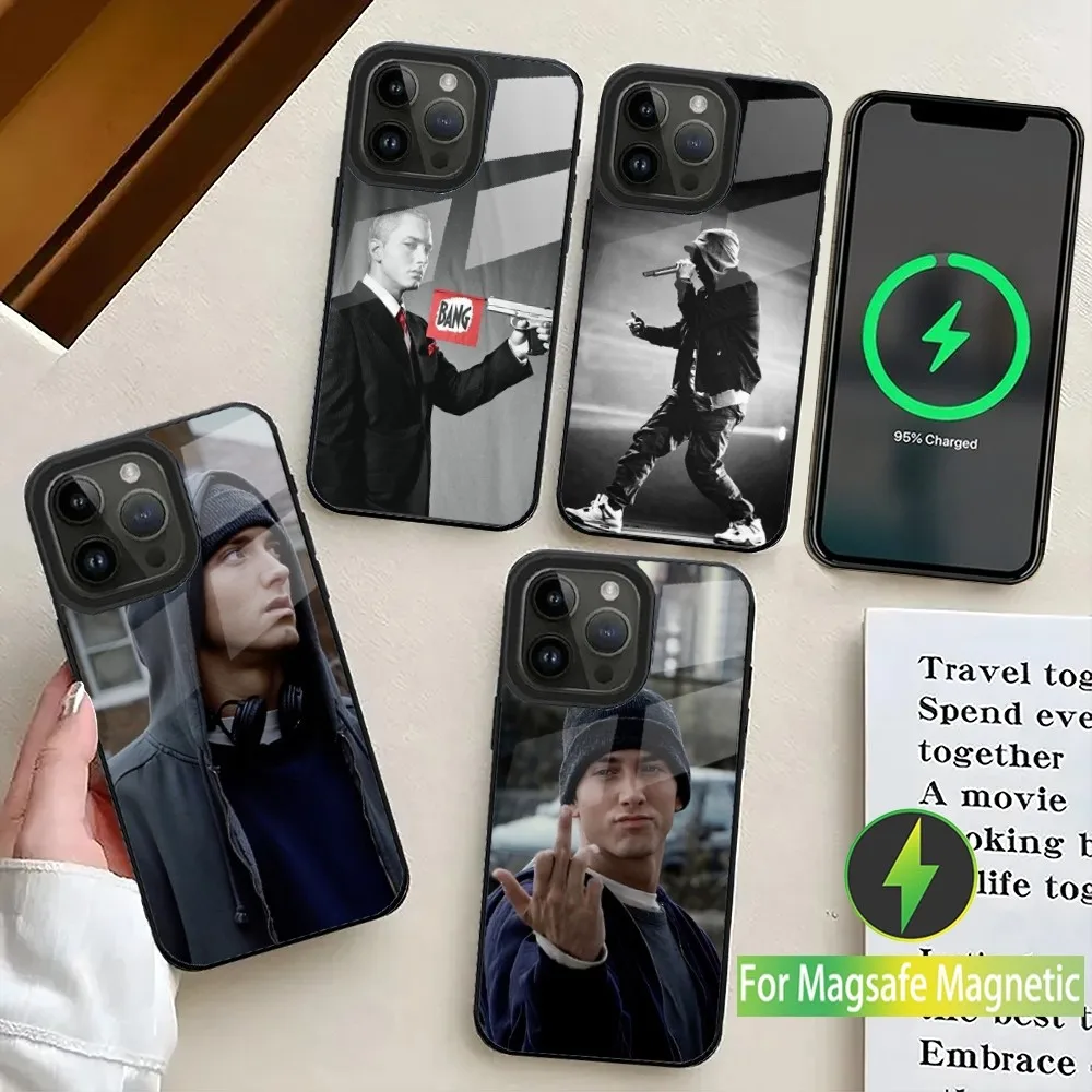 Rapper E-Eminem Phone Case For iPhone 16,15,14,13,12,11,Plus,Pro,Max Mini Magsafe Magnetic Wireless Charging