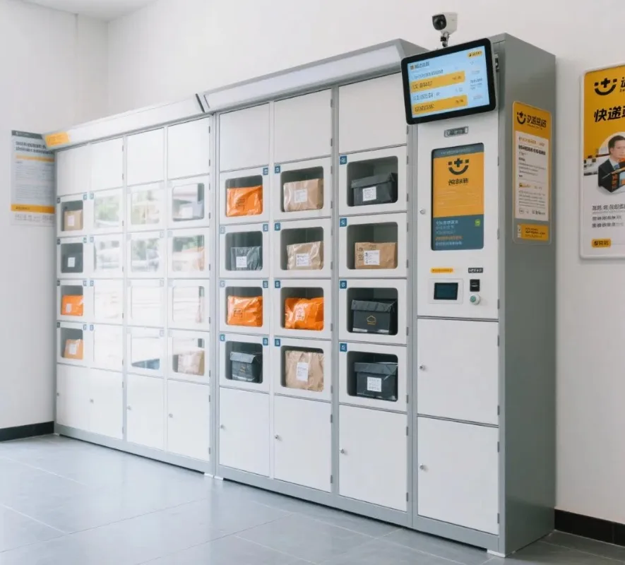 Smart Locker Vending Machine with Custom Metal Design