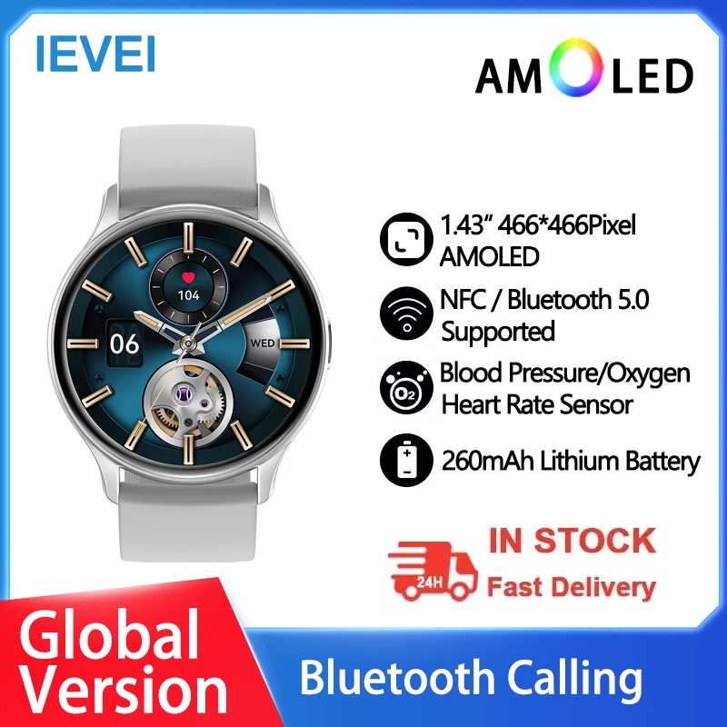 

2025 NFC Smart Watch Men AMOLED HD Screen Watches For Women AI Voice Smartwatch Sports Bluetooth Call Clock For Xiaomi Huawei