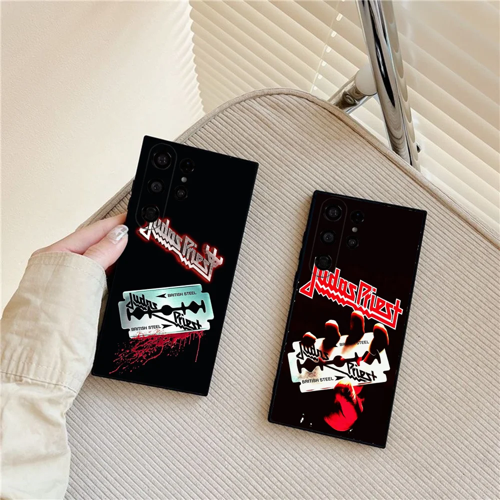 

Rock Band Judas Priest Phone Case For Samsung Galaxy S25 Ultra S22 S23 S24 Ultra S21 S20 5G Protective Soft Silicone TPU Fun